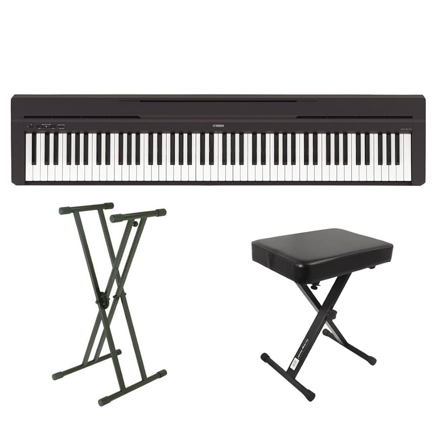 ヤマハ P-45B デジタルピアノ 2016年製 Amazon | YAMAHA P-45B X型スタンド・X型イスセット 電子ピアノ